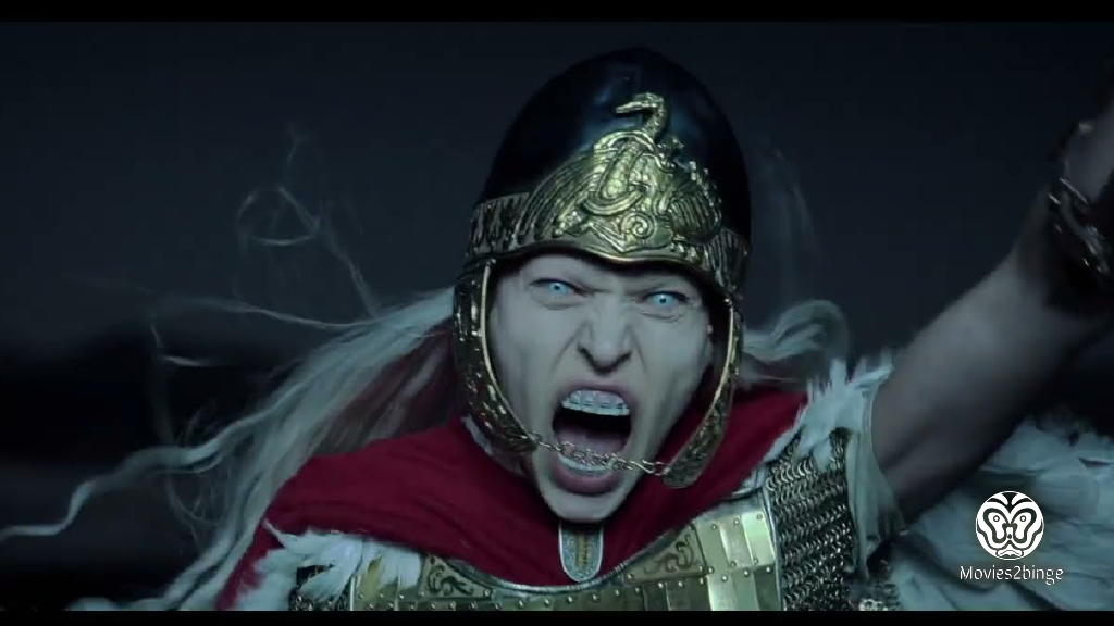 What is the meaning of the scene where Amleth sees Valkyrie?